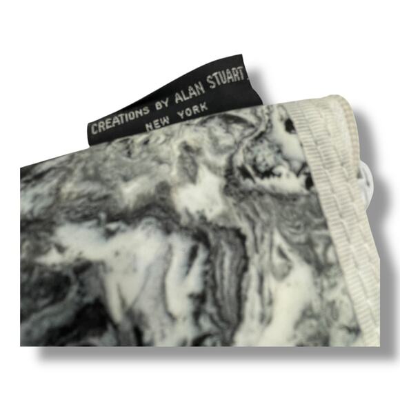 Vintage Creations by Alan Stuart New York  Makeup Bag Marble Print Cosmetic1990s - Picture 11 of 13